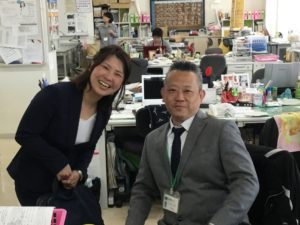 元担任の水之江先生と再会